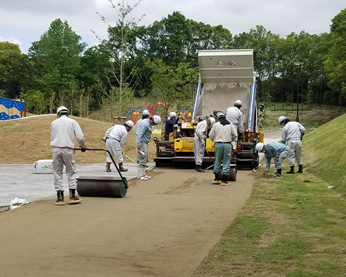 公園整備工事の施工管理